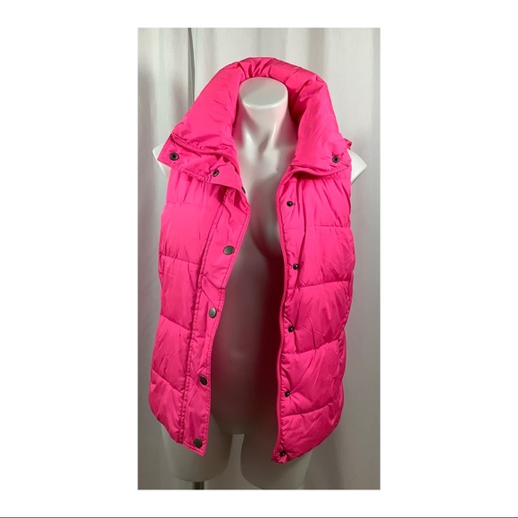 Old Navy Jackets & Blazers - Old Navy Puffer Vest Hot Pink Zipper And Buttons